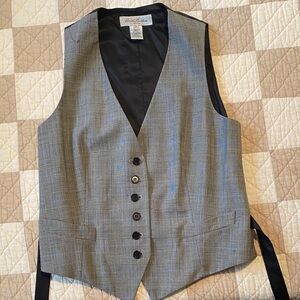 Brooks Brothers Gray Plaid Vest